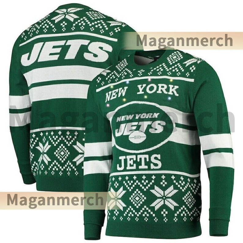 NY Jets Football Christmas Ugly Sweater