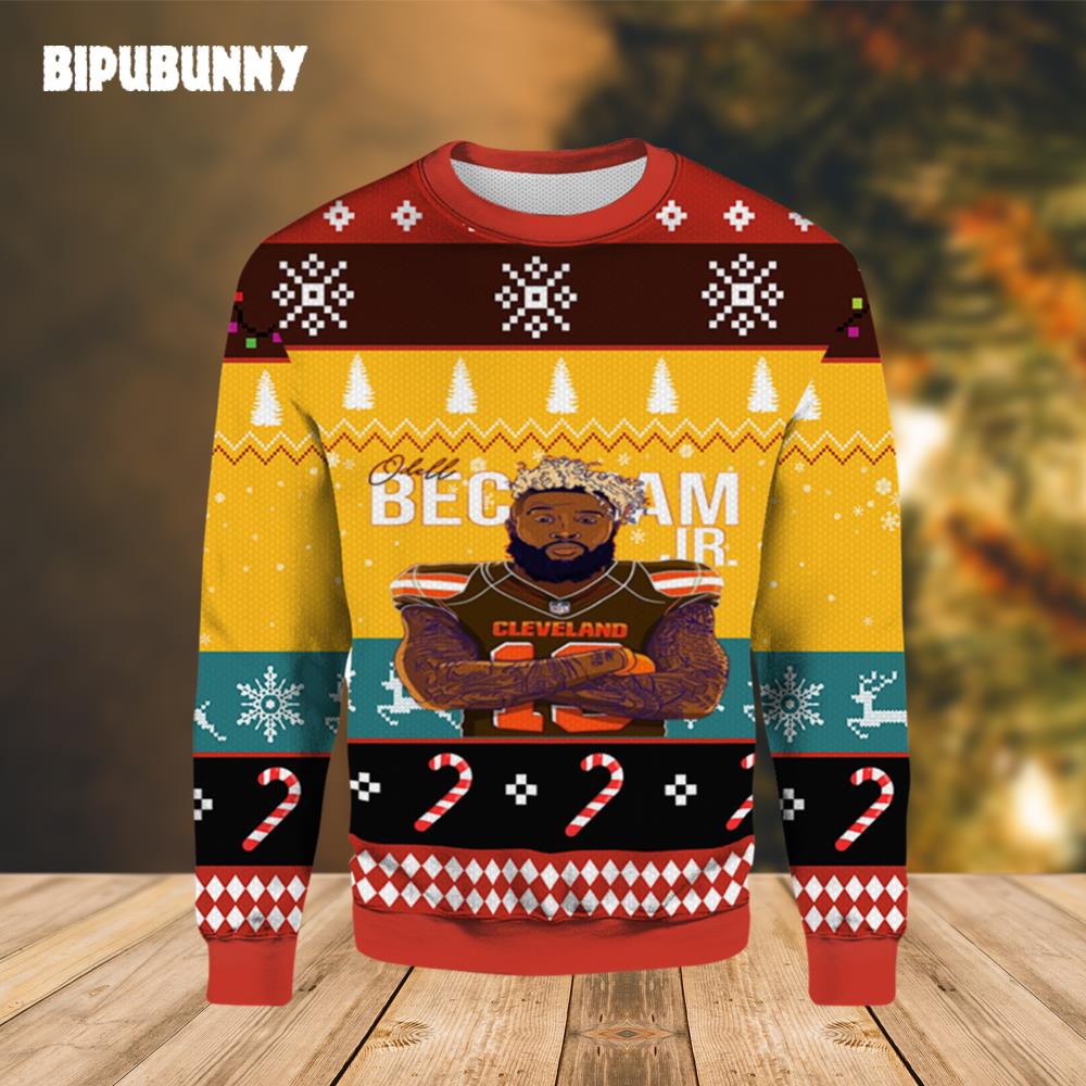 Odell Beckham Jr Cleveland Ugly Sweater