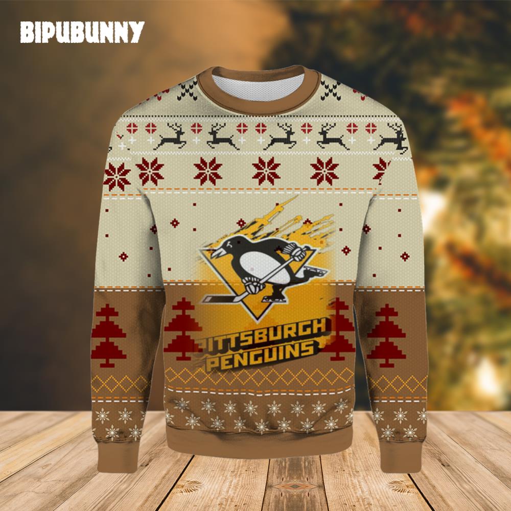 Pittsburgh Penguins Logo Ugly Christmas Sweater