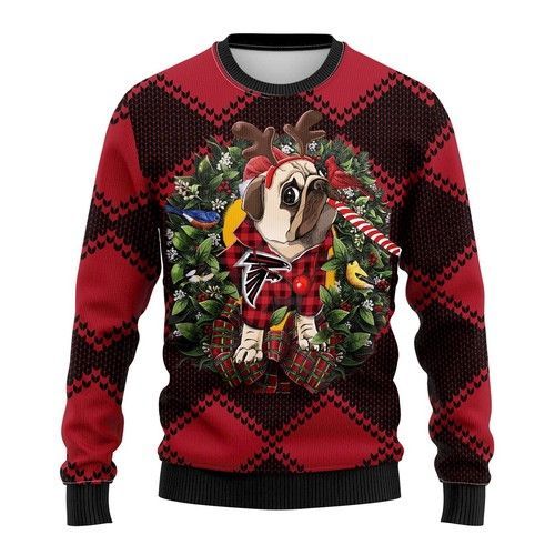 Reindeer Pug Dog Christmas Ugly Sweater- Best Christmas Gifts 2023