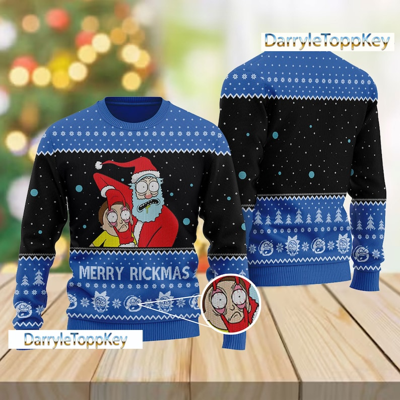 Rick And Morty Merry Rickmas Ugly Christmas Sweater