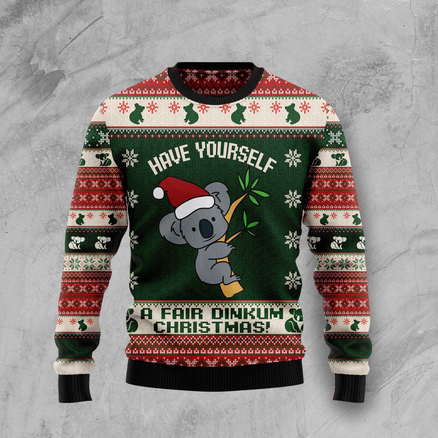 Santa Koala Christmas Ugly Sweater- Best Christmas Gifts 2023