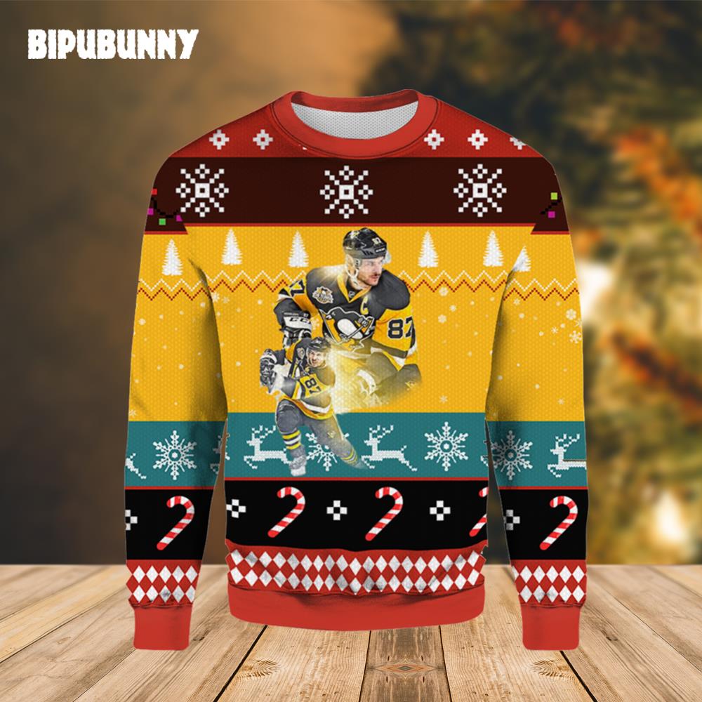 Sidney Crosby Pittsburgh Penguins Ugly Christmas Sweater