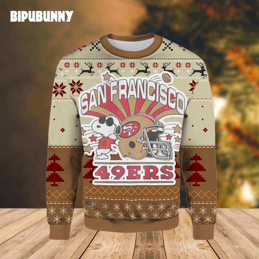 Snoopy San Francisco 49ers Ugly Christmas Sweater- Best Christmas Gifts 2023