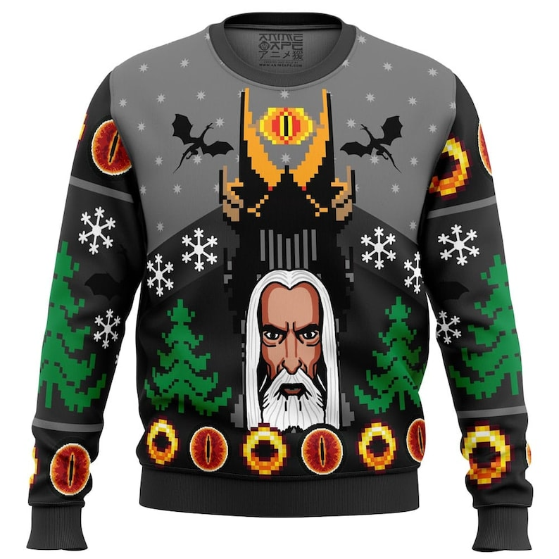 Spend Christmas in Fellowship The Lord of the Rings Ugly Christmas Sweater 2