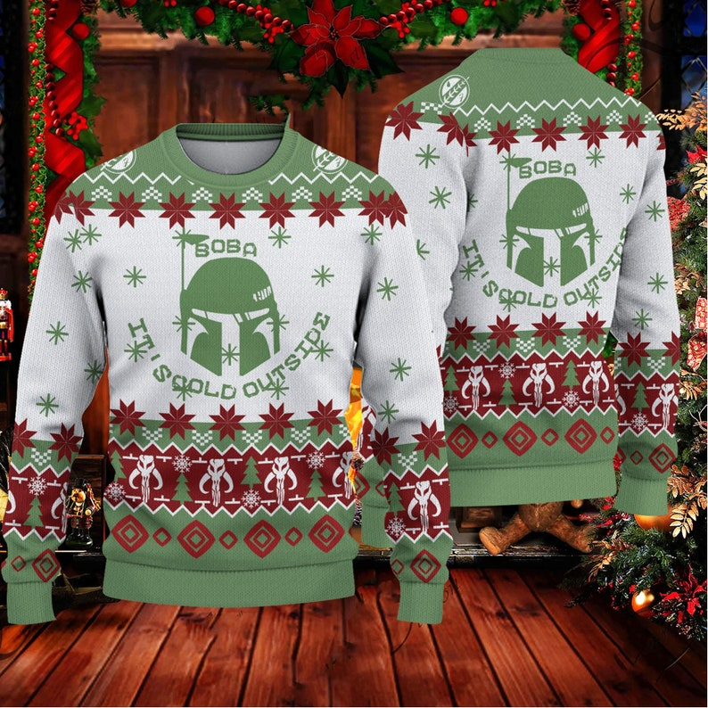 Star Wars Boba Fett Boba Its Cold Outside Christmas Ugly Sweater