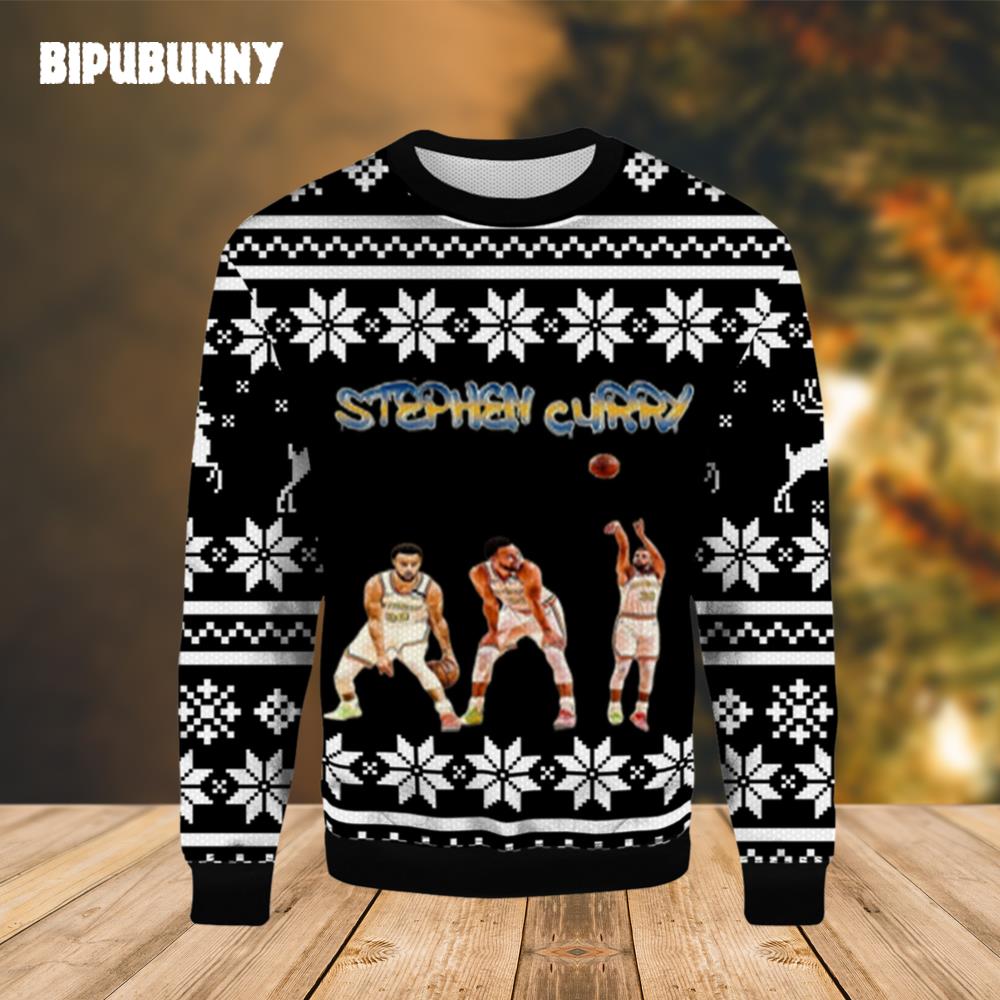 Stephen Curry Golden State Warrioirs Ugly Sweater- Best Christmas Gifts 2023