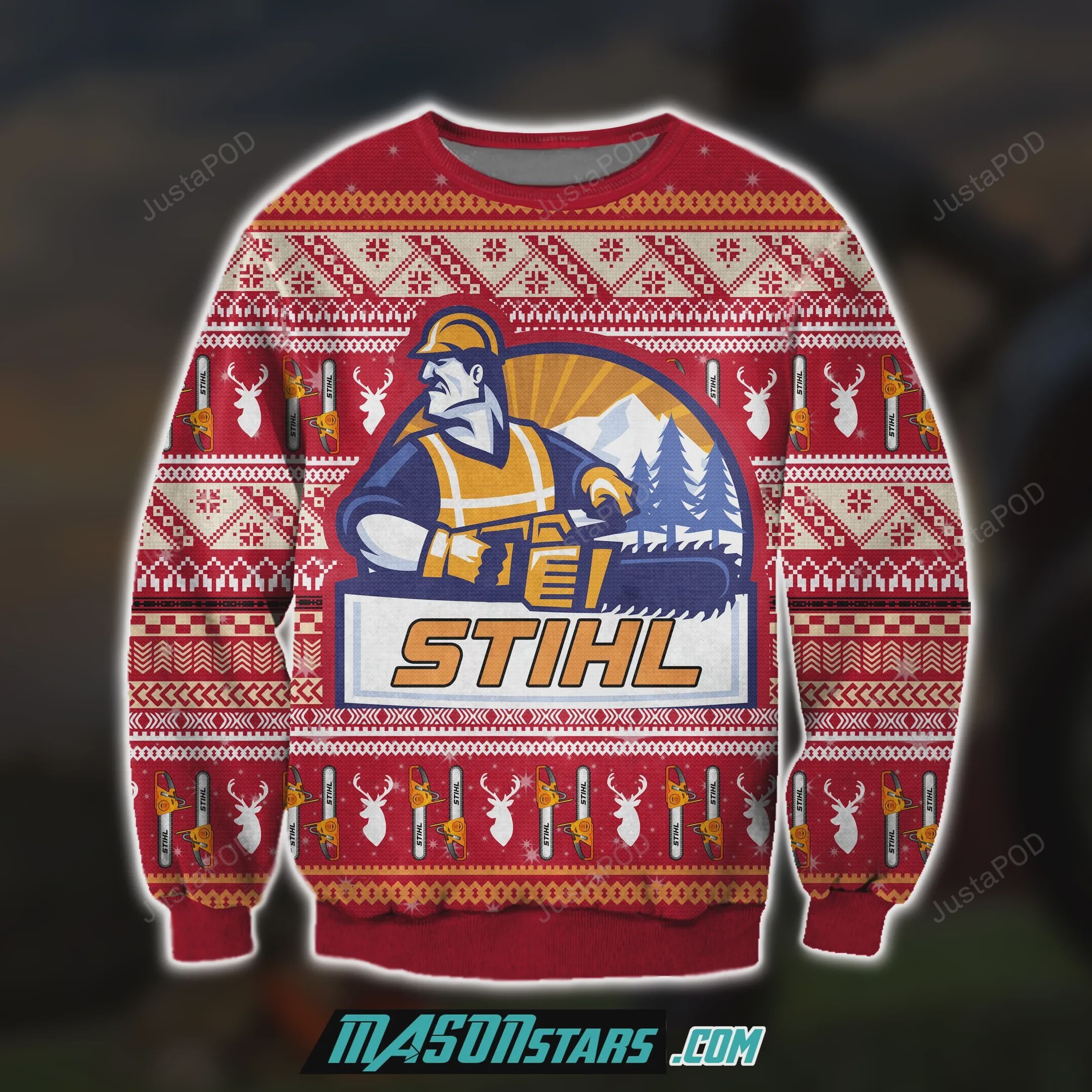 STIHL Chainsaws Christmas Ugly Sweater- Best Christmas Gifts 2023