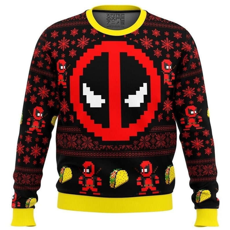 Super Deadpool Ugly Christmas Sweater