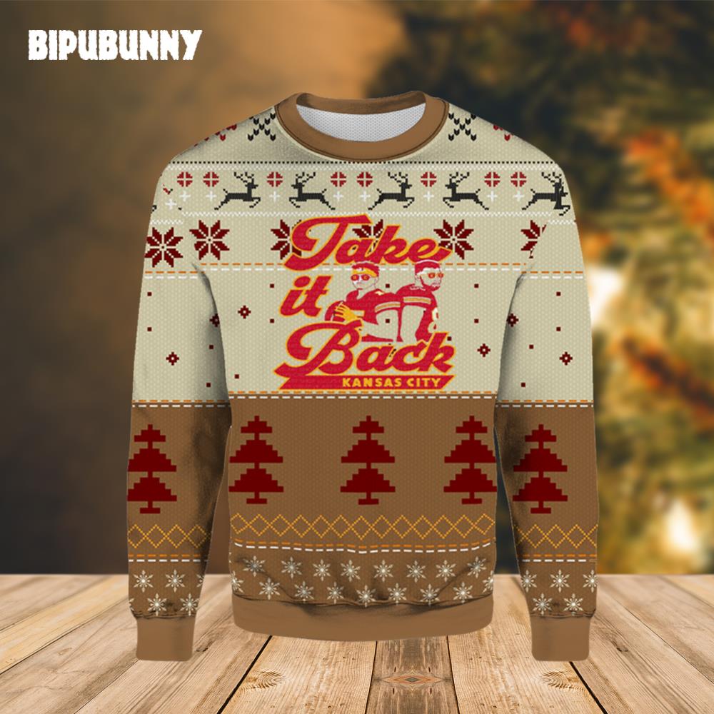 Take it Back Kansas City Ugly Christmas Sweater- Best Christmas Gifts 2023