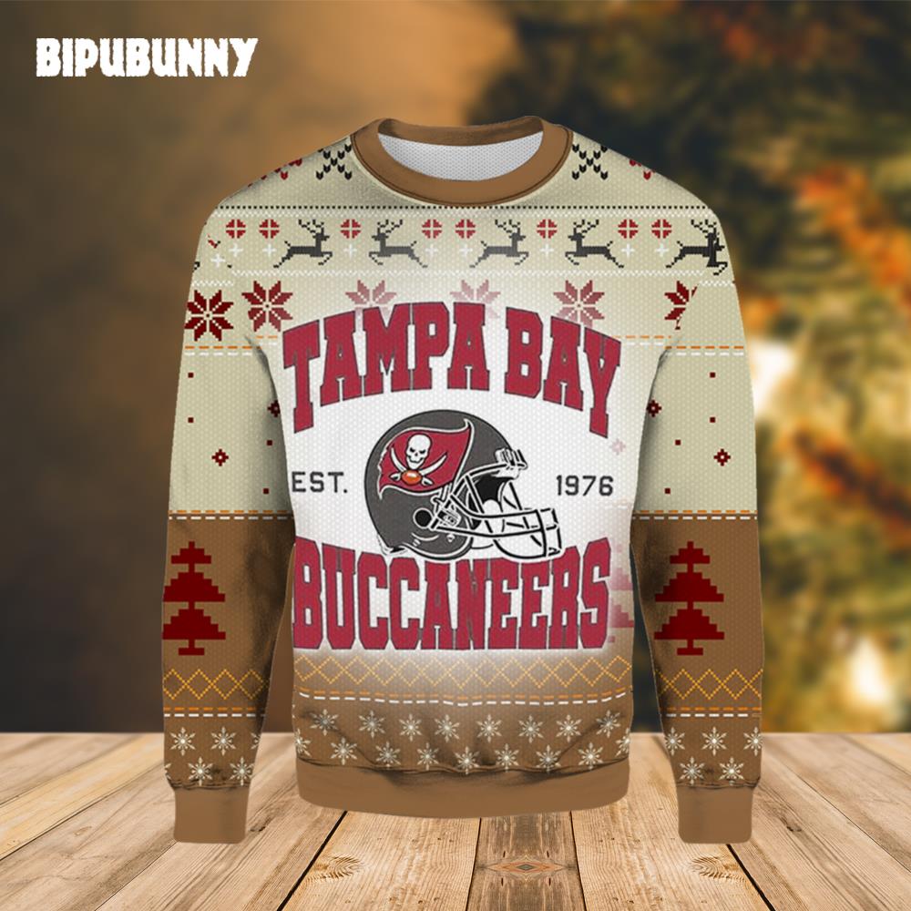 Tampa Bay Est 1976 Buccaneers Ugly Christmas Sweater- Best Christmas Gifts 2023