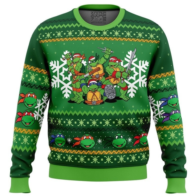 Teenage Mutant Ninja Turtle TMNT Christmas Ugly Christmas Sweater