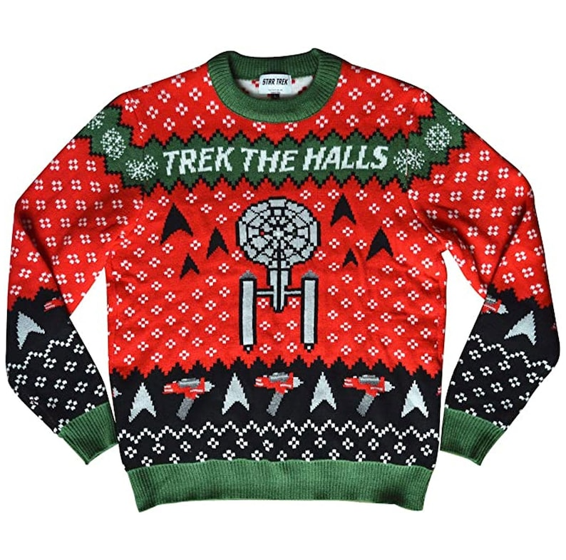 The Original Series Trek The Halls Knit Sweater, Ugly Sweater