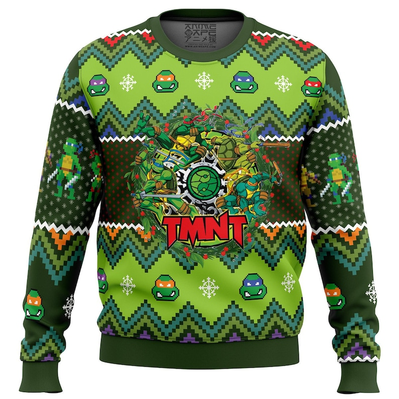 TMNT Teenage Mutant Ninja Turtle Ugly Christmas Sweater