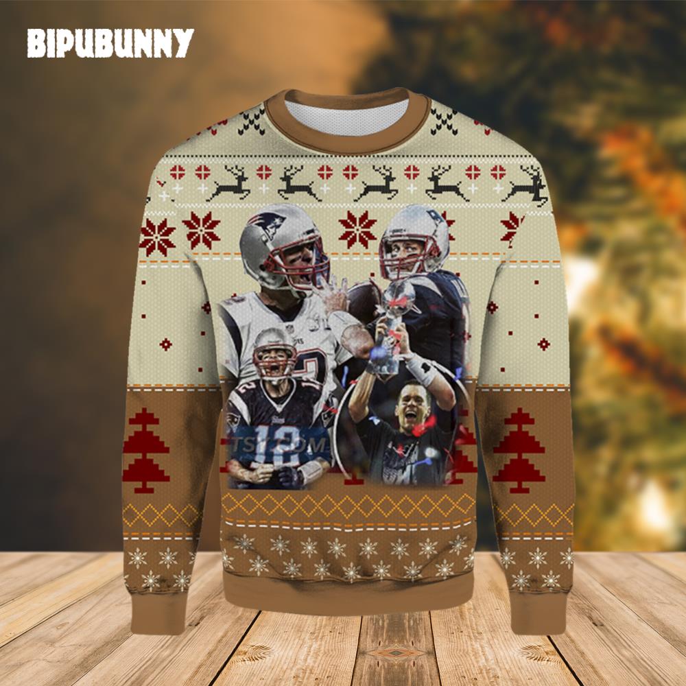 Tom Brady Tampa Bay Buccaneers Ugly Christmas Sweater- Best Christmas Gifts 2023