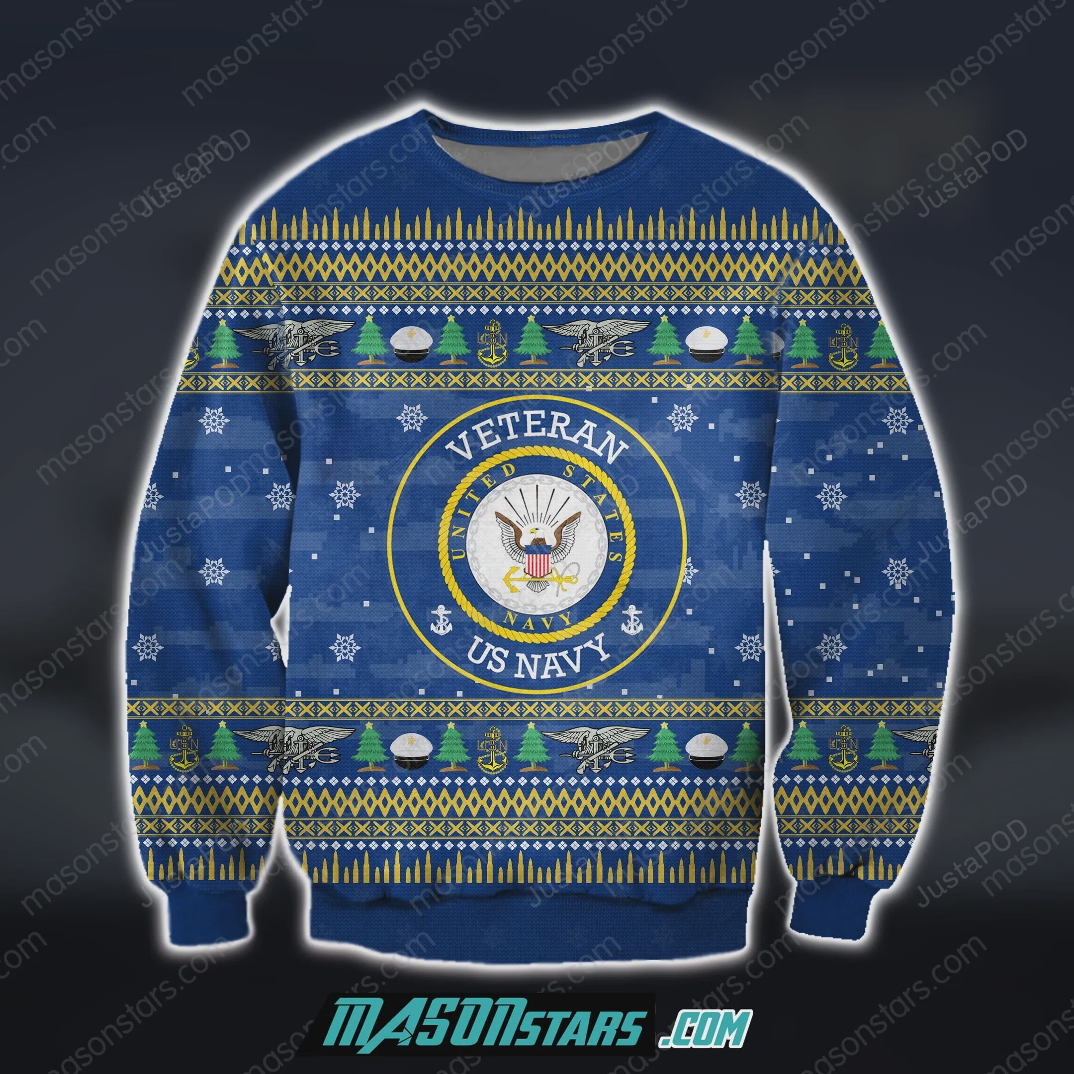 Us Navy Veteran Christmas Ugly Sweater- Best Christmas Gifts 2023