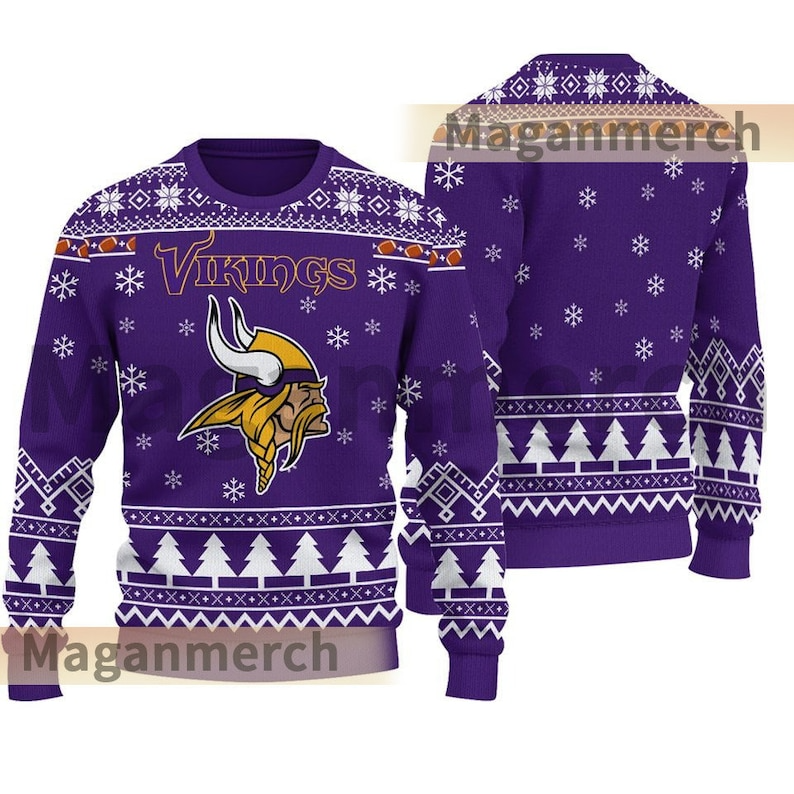 Vikings Football Ugly Christmas Sweater