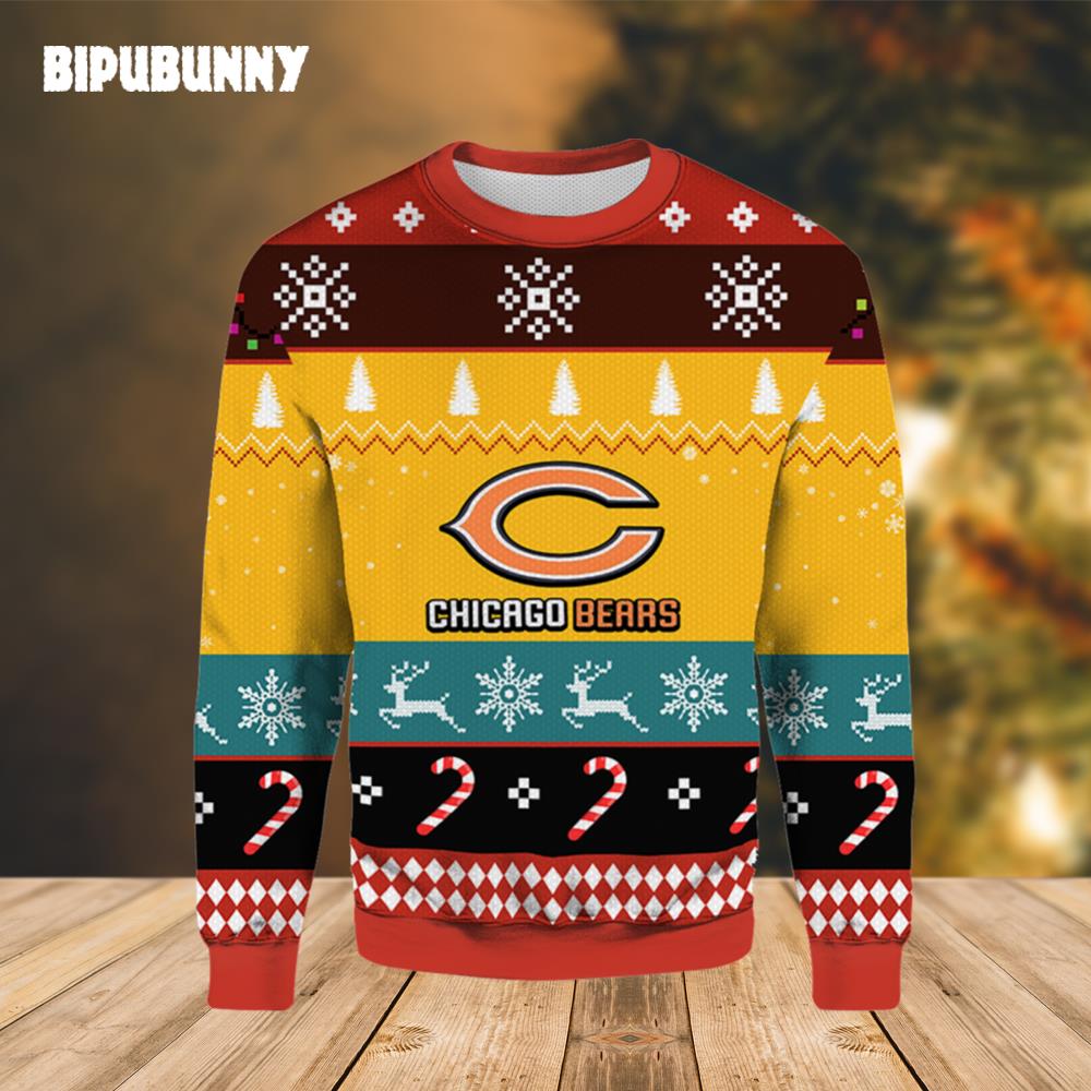 Vintage Chicago Bears Ugly Christmas Sweater- Best Christmas Gifts 2023