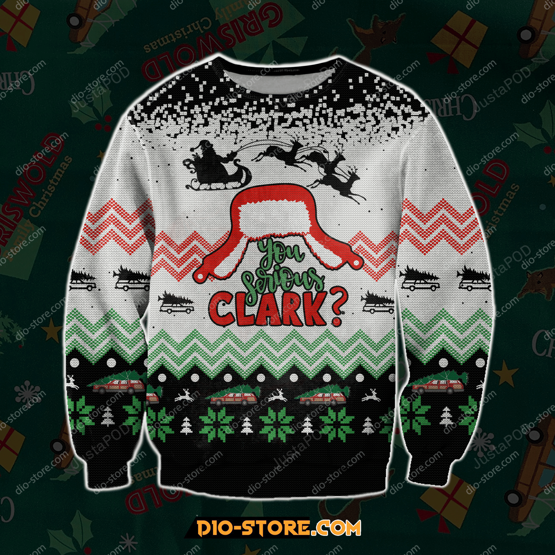 You Serious Clark Christmas Ugly Sweater- Best Christmas Gifts 2023