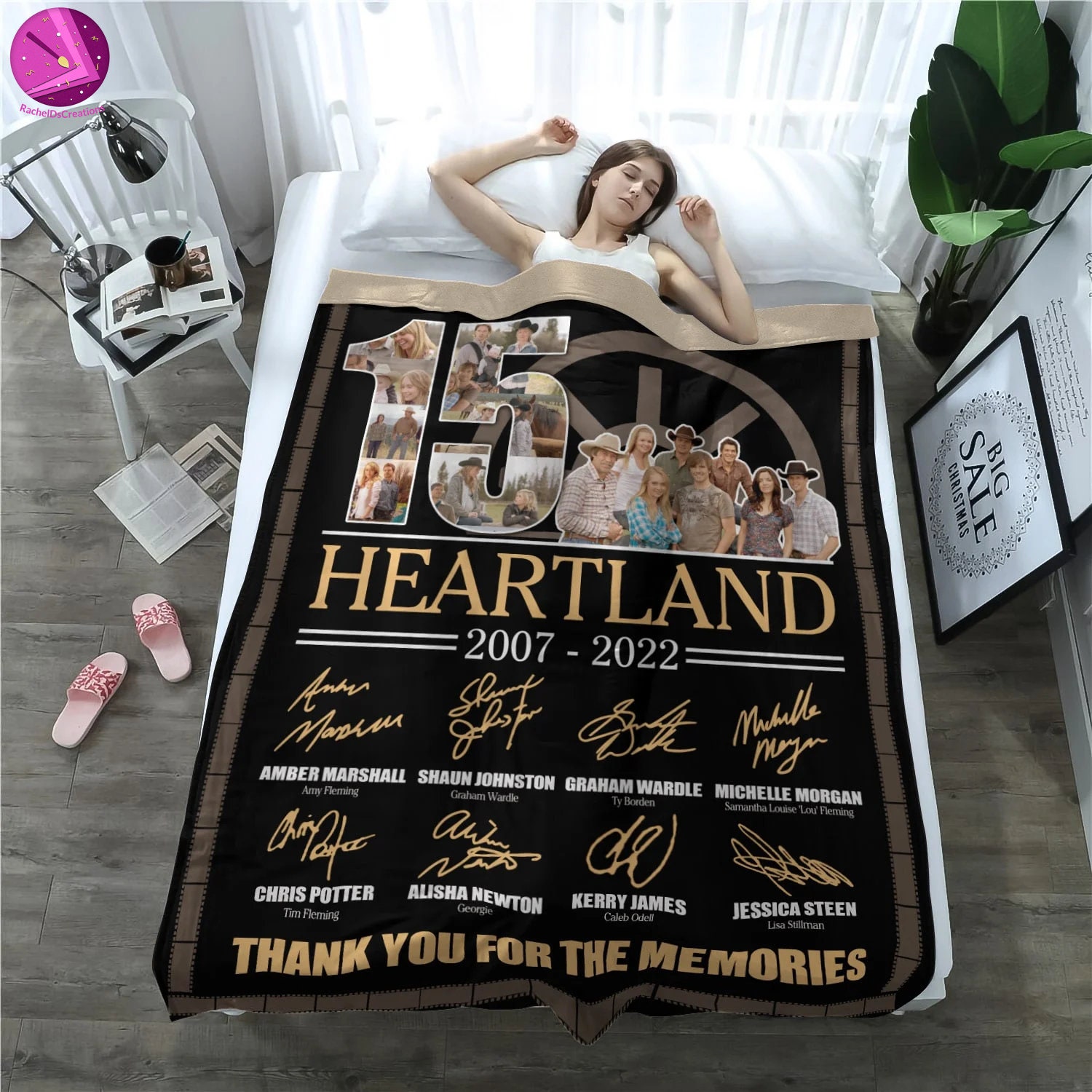 15 Years Heartland Anniversary 2024 Funny Movie Blanket