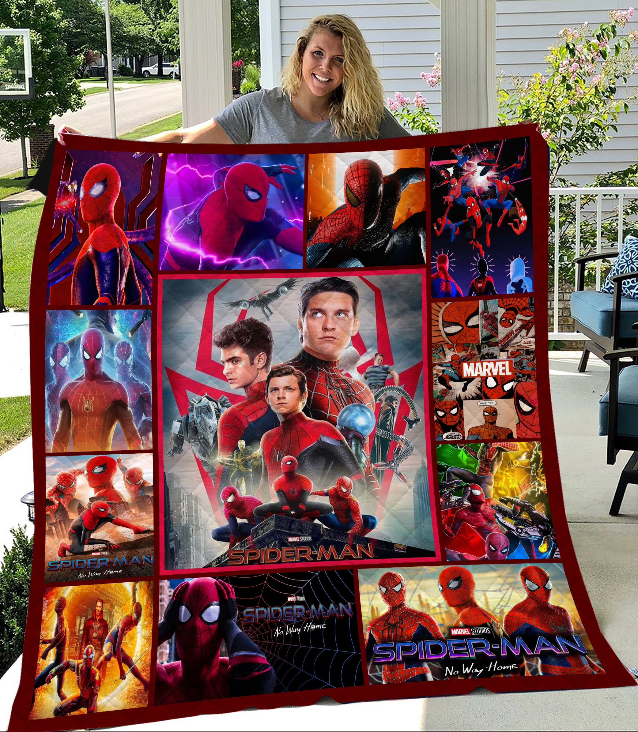 3 Spiderman No Way Home Quilt Blanket