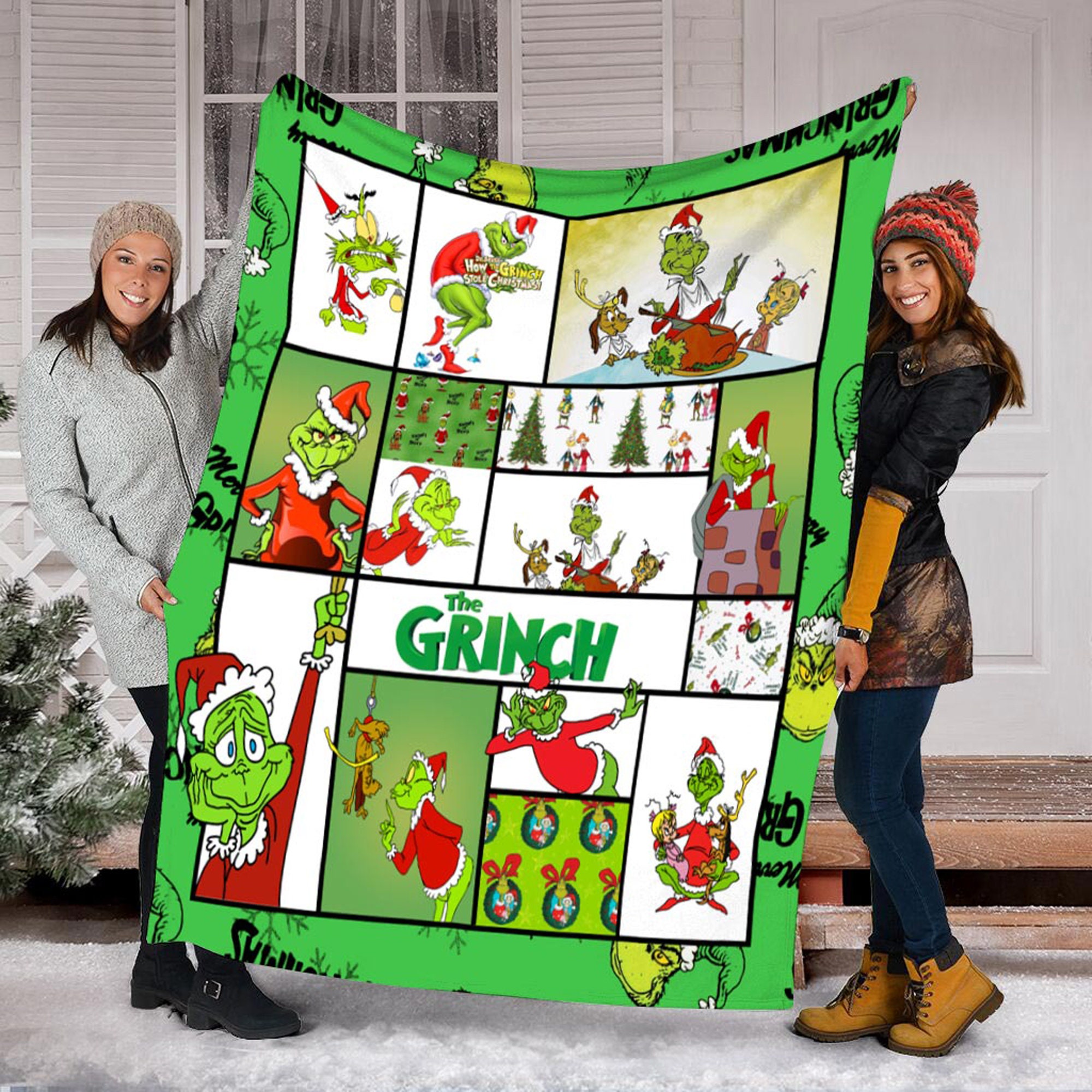 3D Birthday Gift The Grinch Blanket