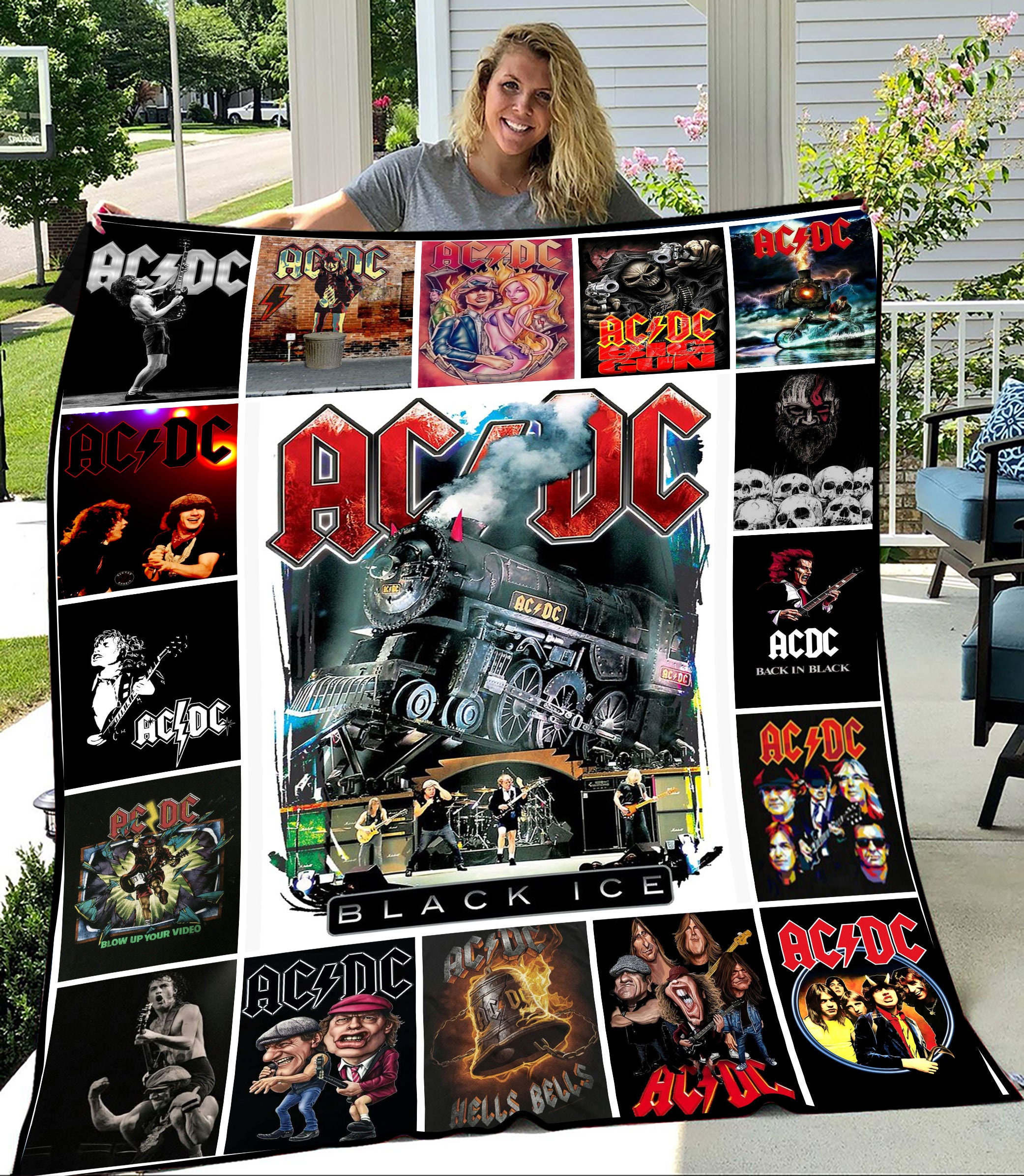 ACDC Rock Band Music Lover Family Birthday Gift Blankert