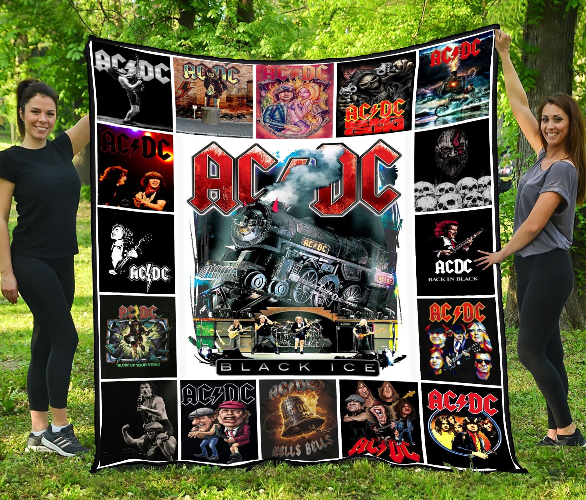 ACDC Rock Band Music Lover Family Birthday Gift Blankert