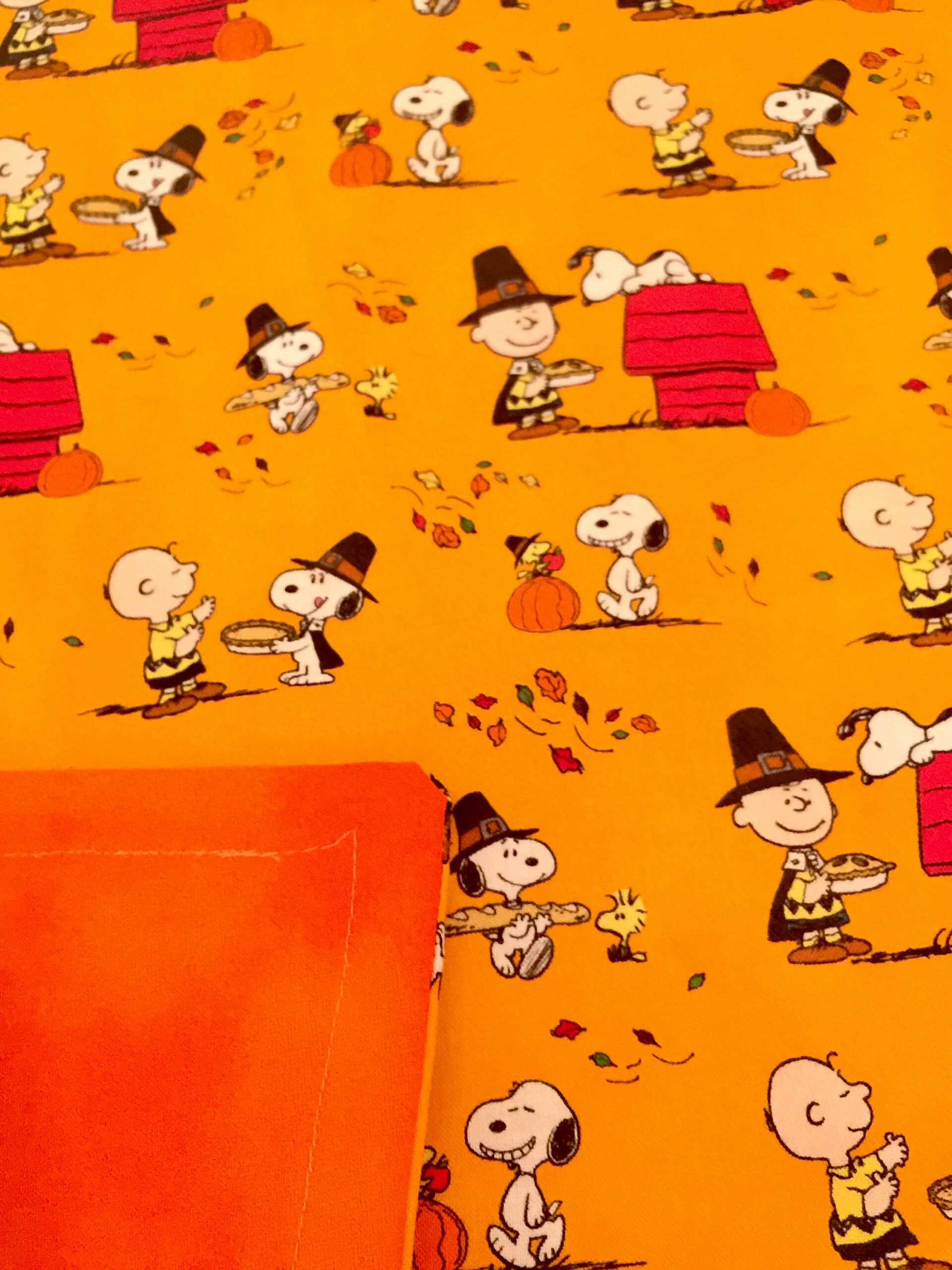 Adorable Charlie Brown Thanksgiving Blanket