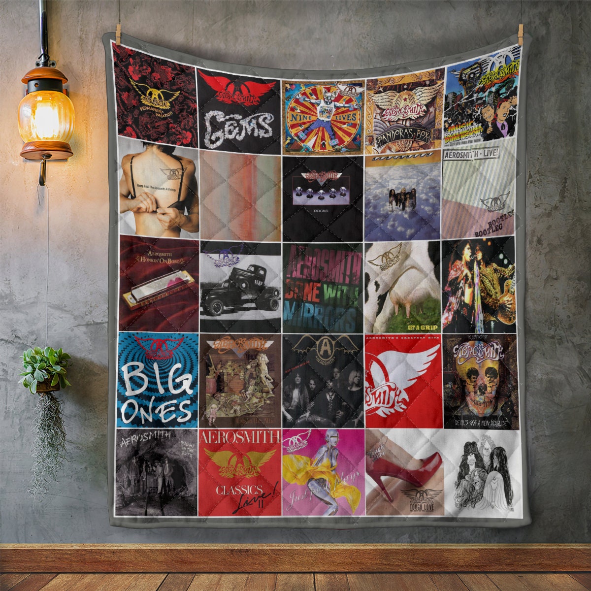 Aerosmith Band Album Covers Fleece Blanket