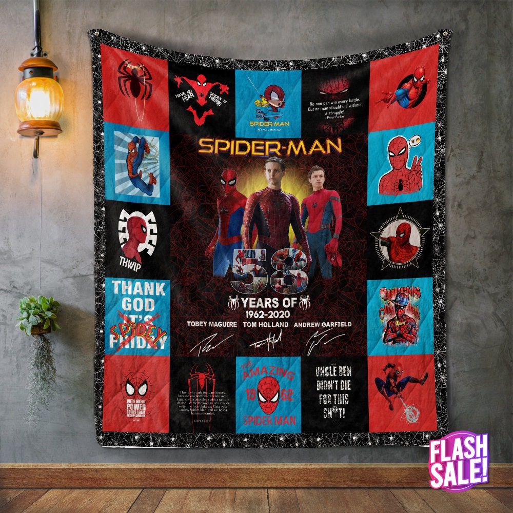 Amazing Spiderman No Way Home 3D Quilt Blanket