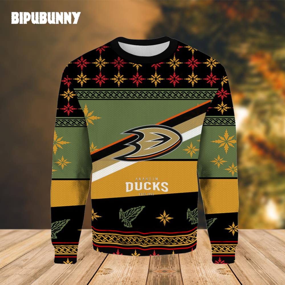 Anaheim Ducks Est 1993 Ugly Christmas Sweater