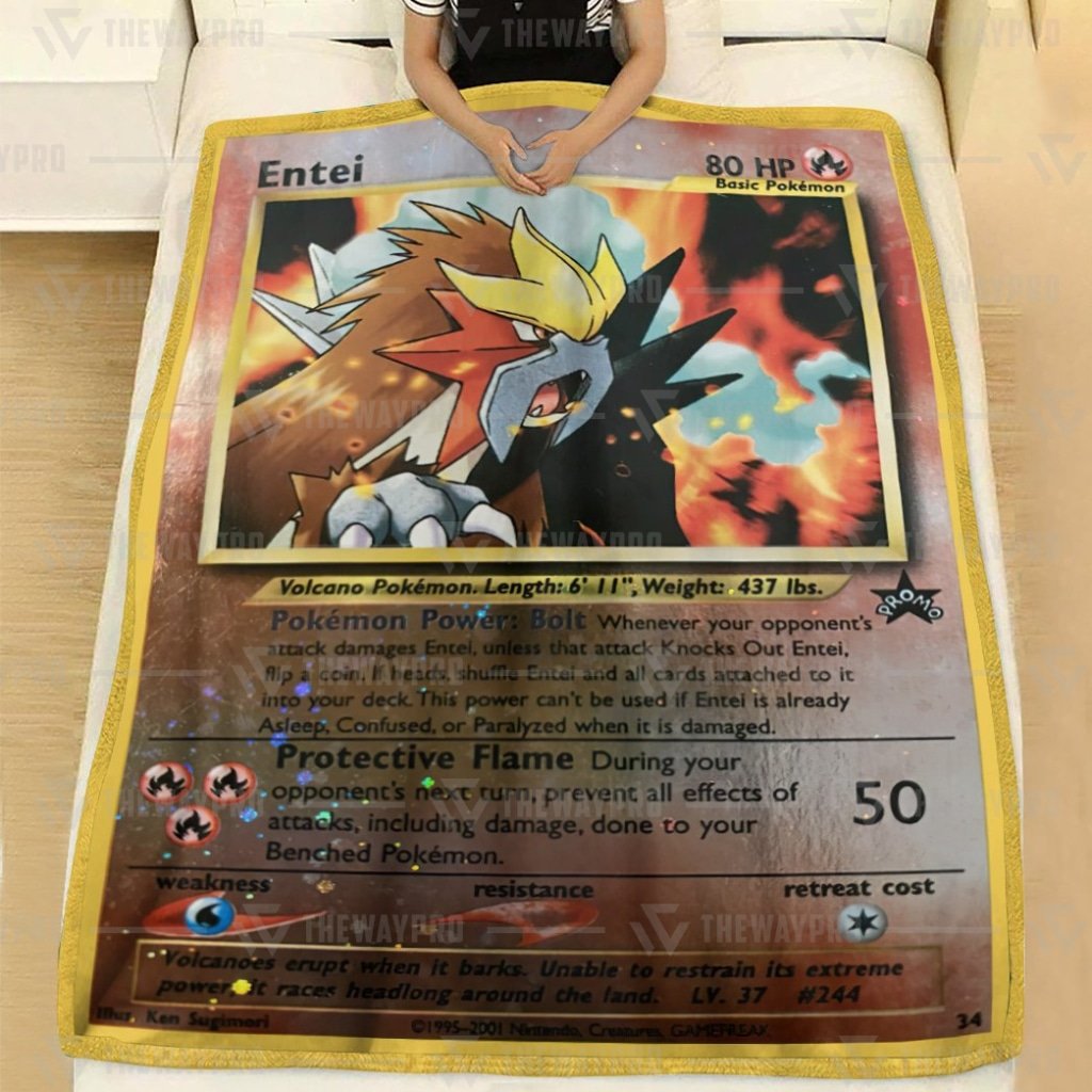 Anime Pokemon Entei Blanket And Quilt