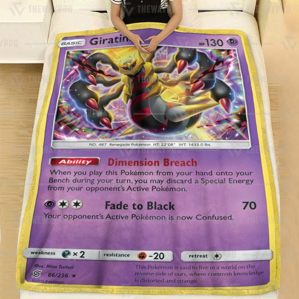 Anime Pokemon Giratina Unified Minds Blanket And Quilt