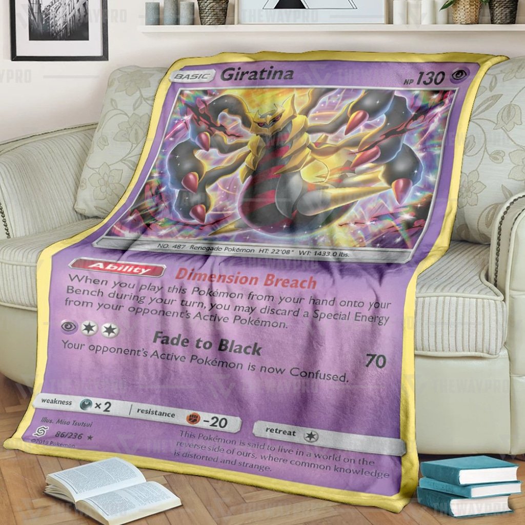 Anime Pokemon Giratina Unified Minds Blanket And Quilt