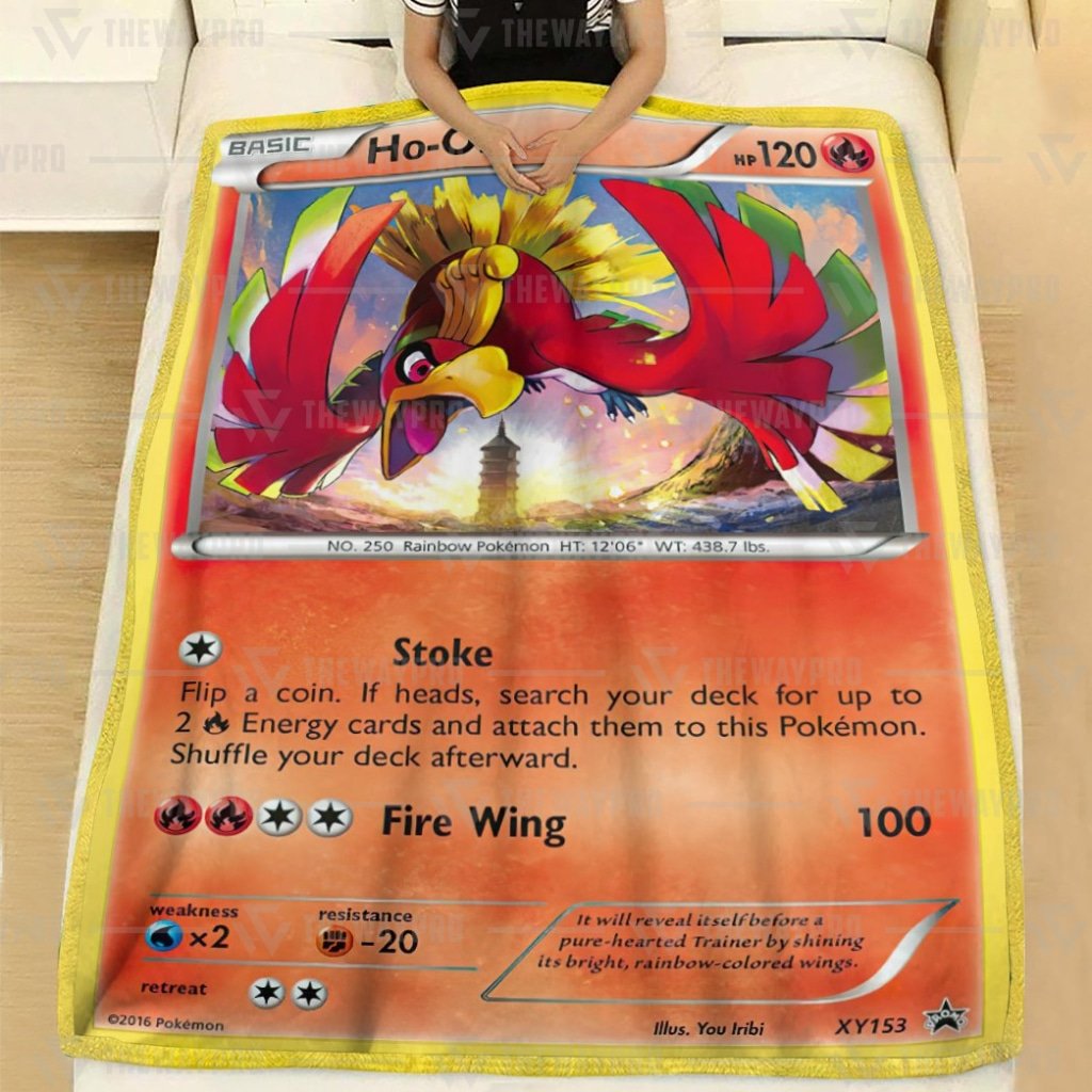 Anime Pokemon Ho-Oh XY Promos Blanket And Quilt