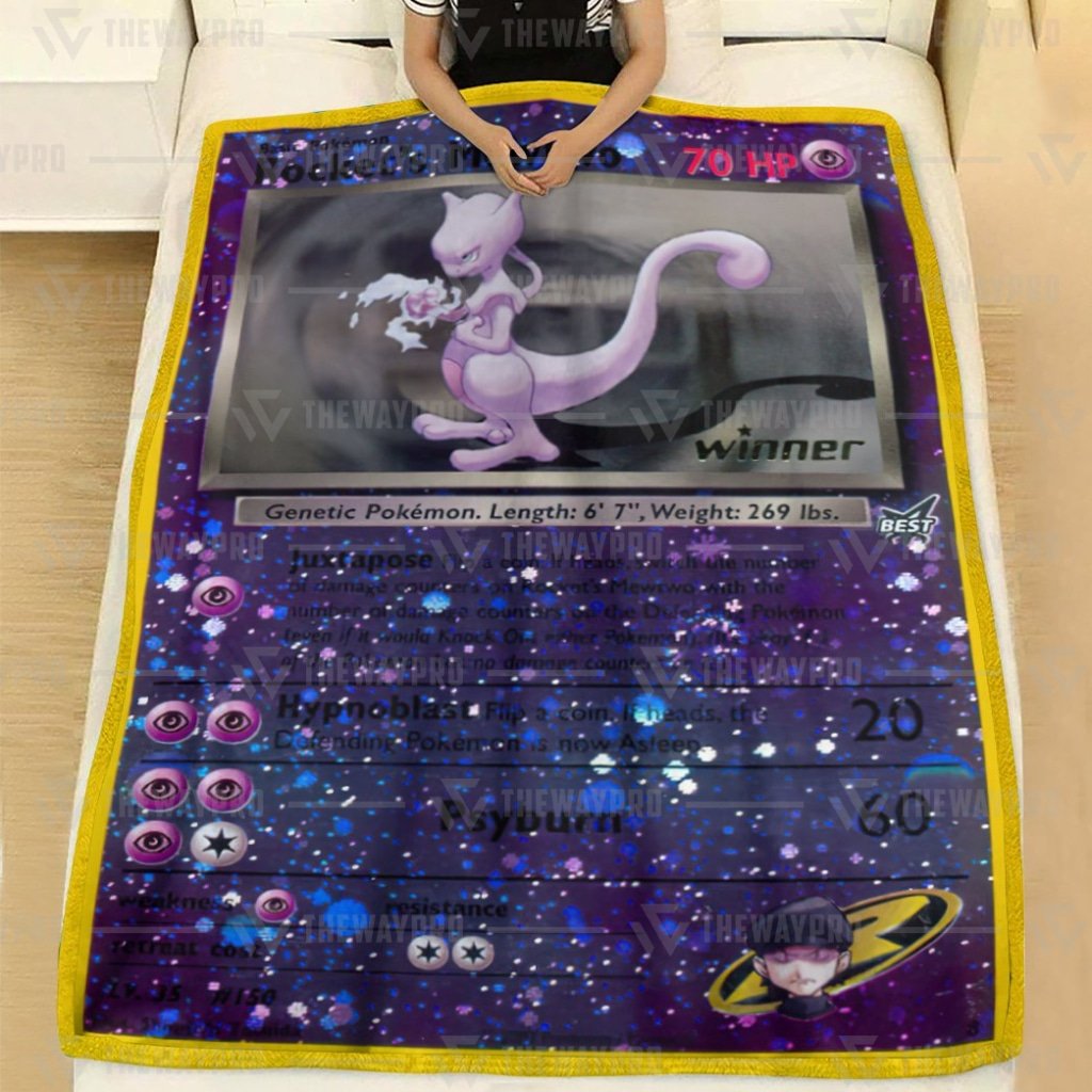 Anime Pokemon Rocket’s Mewtwo Blanket And Quilt