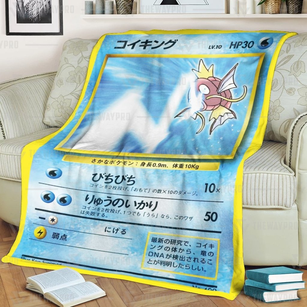 Anime Pokemon Tamamushi University Magikarp Quilts Blanket