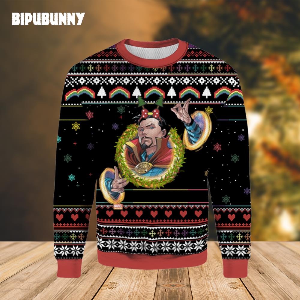 Avengers Classics Dr. Strange Marvel Ugly Christmas Sweater