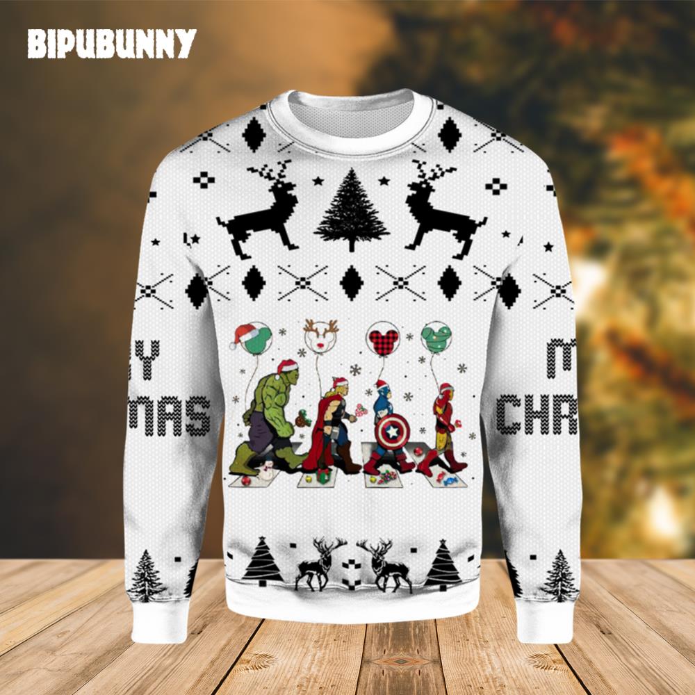 Avengers Superhero Christmas Ugly Sweater