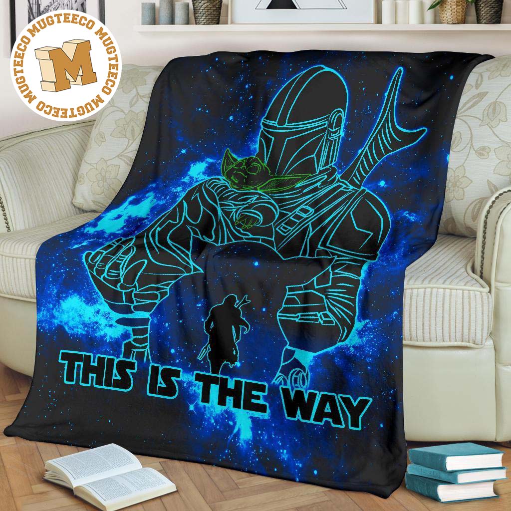 Baby Yoda Bounty Hunter This Is The Way Fleece Blanket