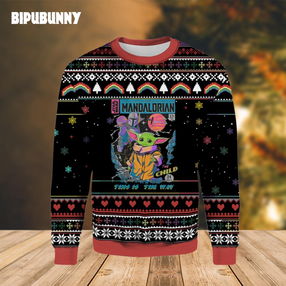 Baby Yoda The Madalorian The Child Star Wars Ugly Christmas Sweater