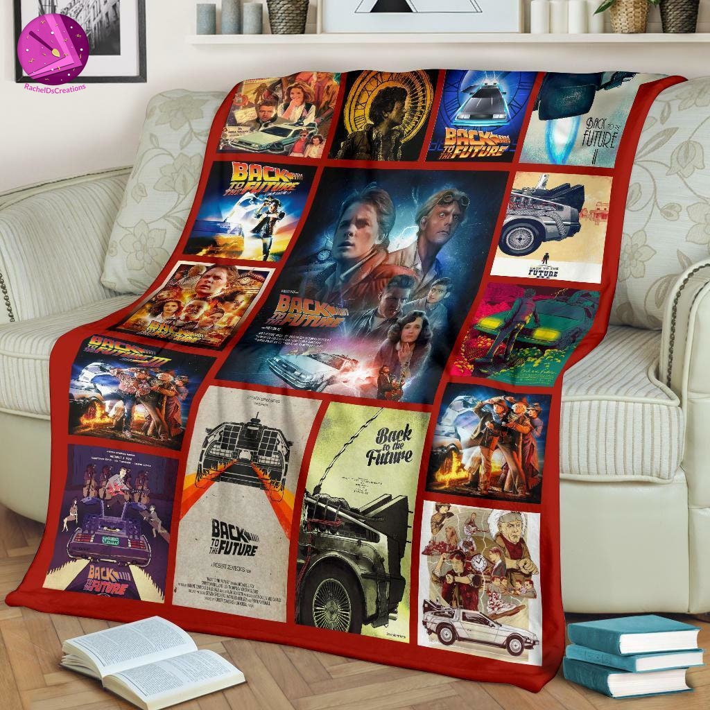 Back To The Future Movie Blanket