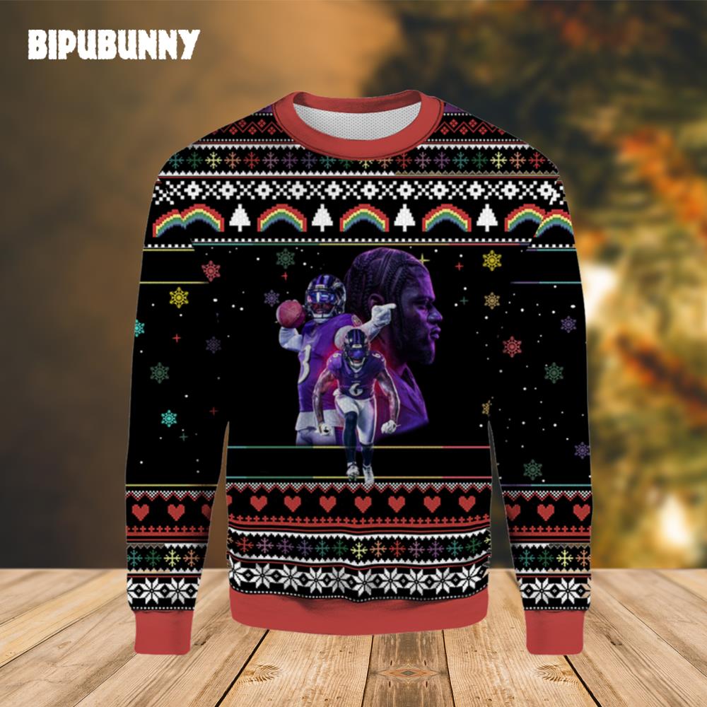 Baltimore Ravens Gameday Ugly Christmas Sweater