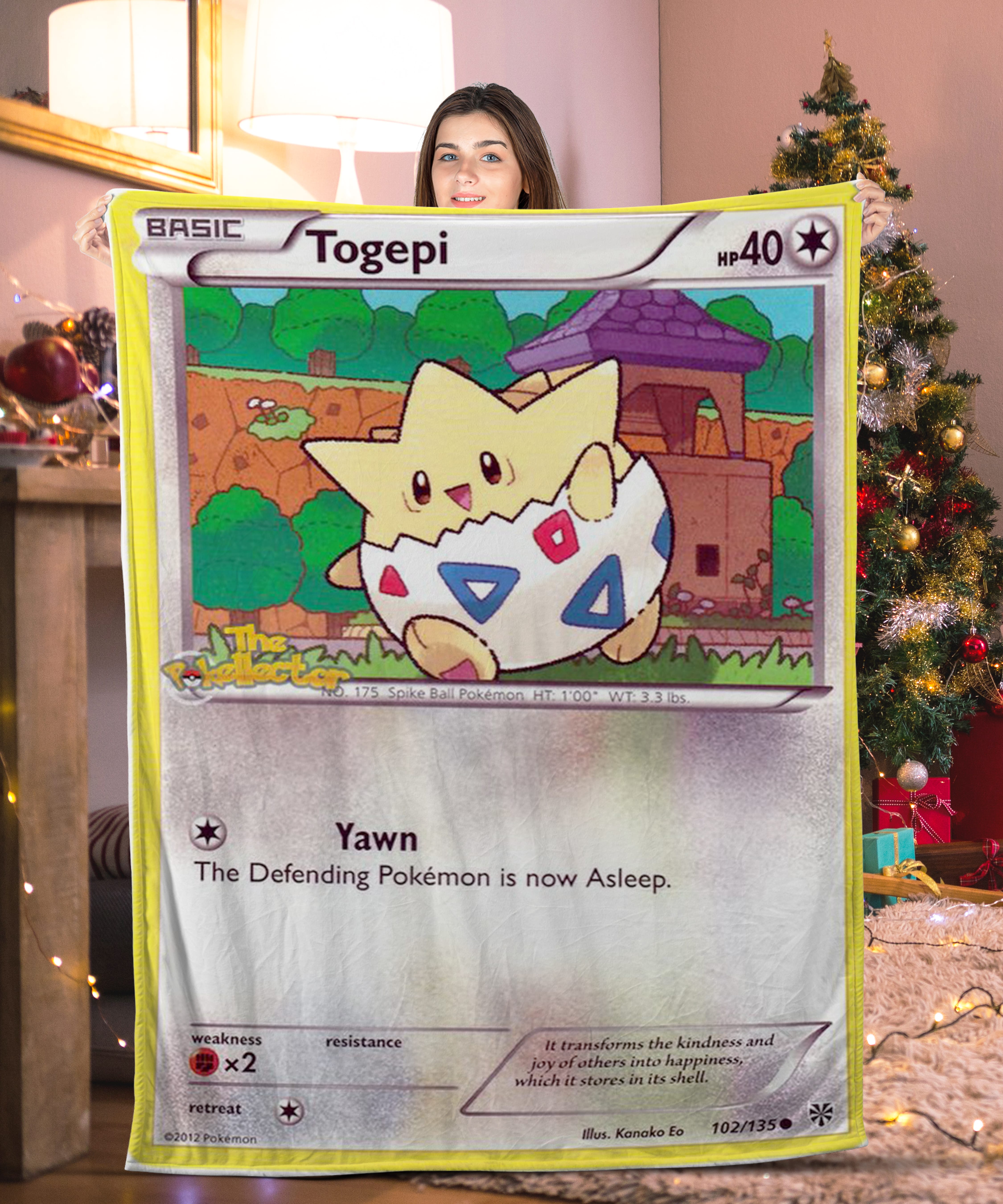 Basic Pokemon Togepi Pokemon Card Blanket