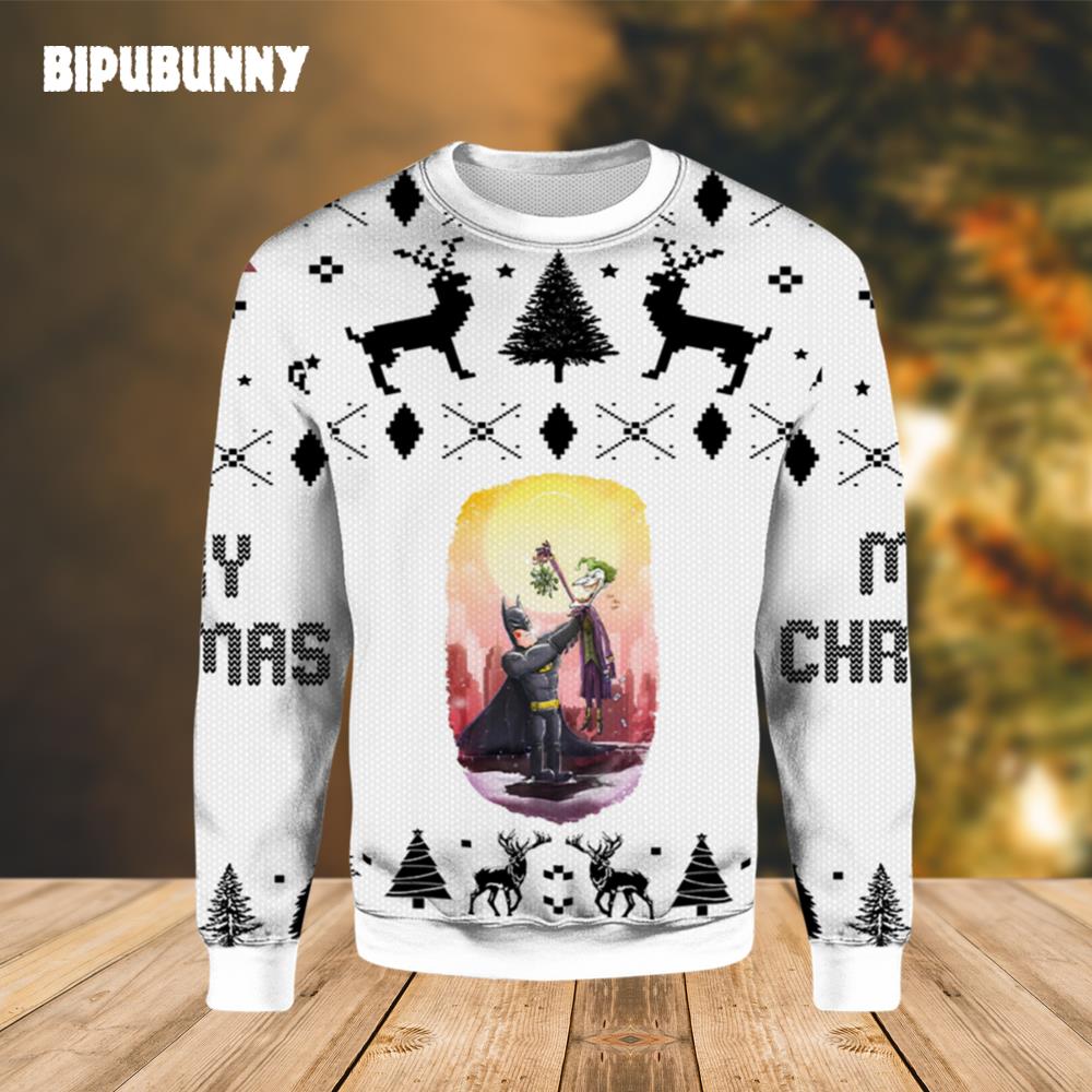 Batman And Joker Ugly Christmas Sweater