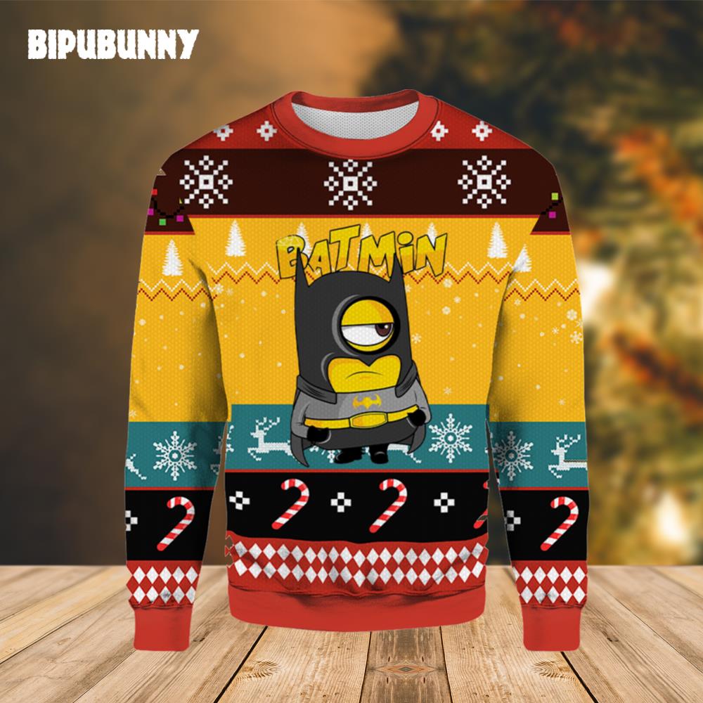 Batmin Batman Ugly Christmas Sweater