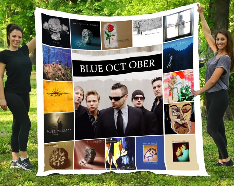 Blue October Rock Band Albums Quilt Blanket