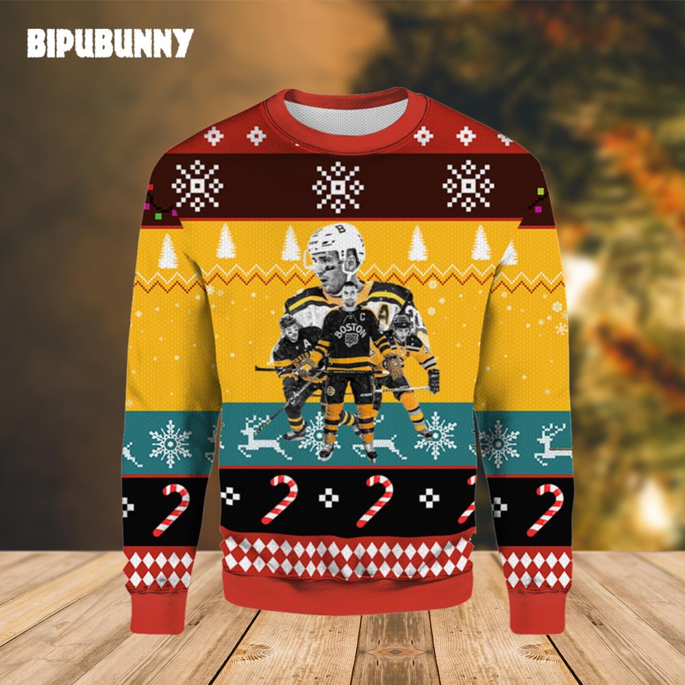 Boston Bruins Tower Team Ugly Christmas Sweater