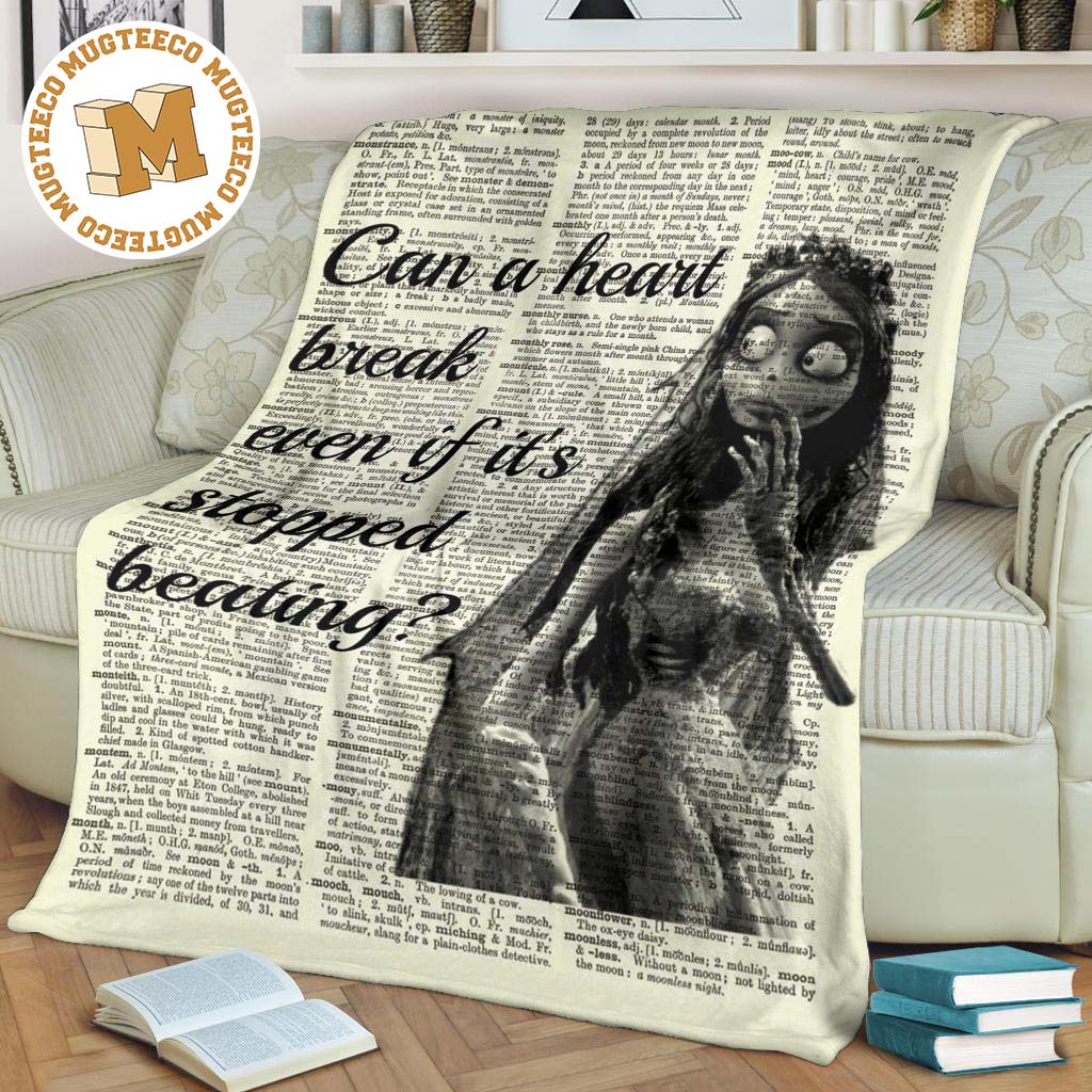 Broken Heart Corpse Bride Fleece Blanket